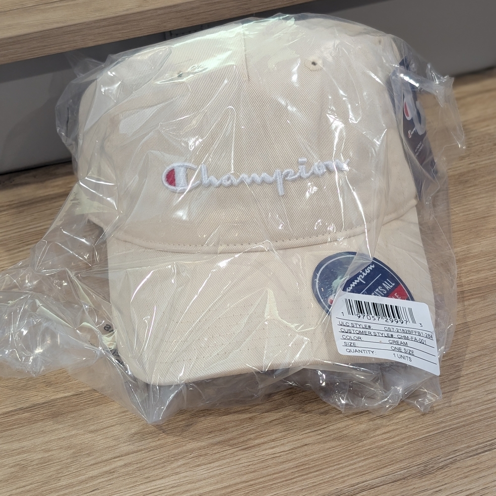Beige Champion Running Cap
